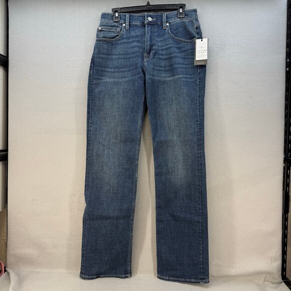 7 For All Mankind Jeans Women's 29 (8) Blue Austyn Relaxed Straight Leg NWT - Picture 1 of 15